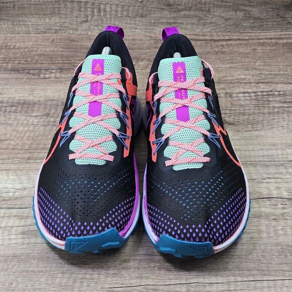 Nike React Pegasus Trail 4 Men\'s 11 Black Vivid Purple Green Shoes (DJ6158-003) main image 8